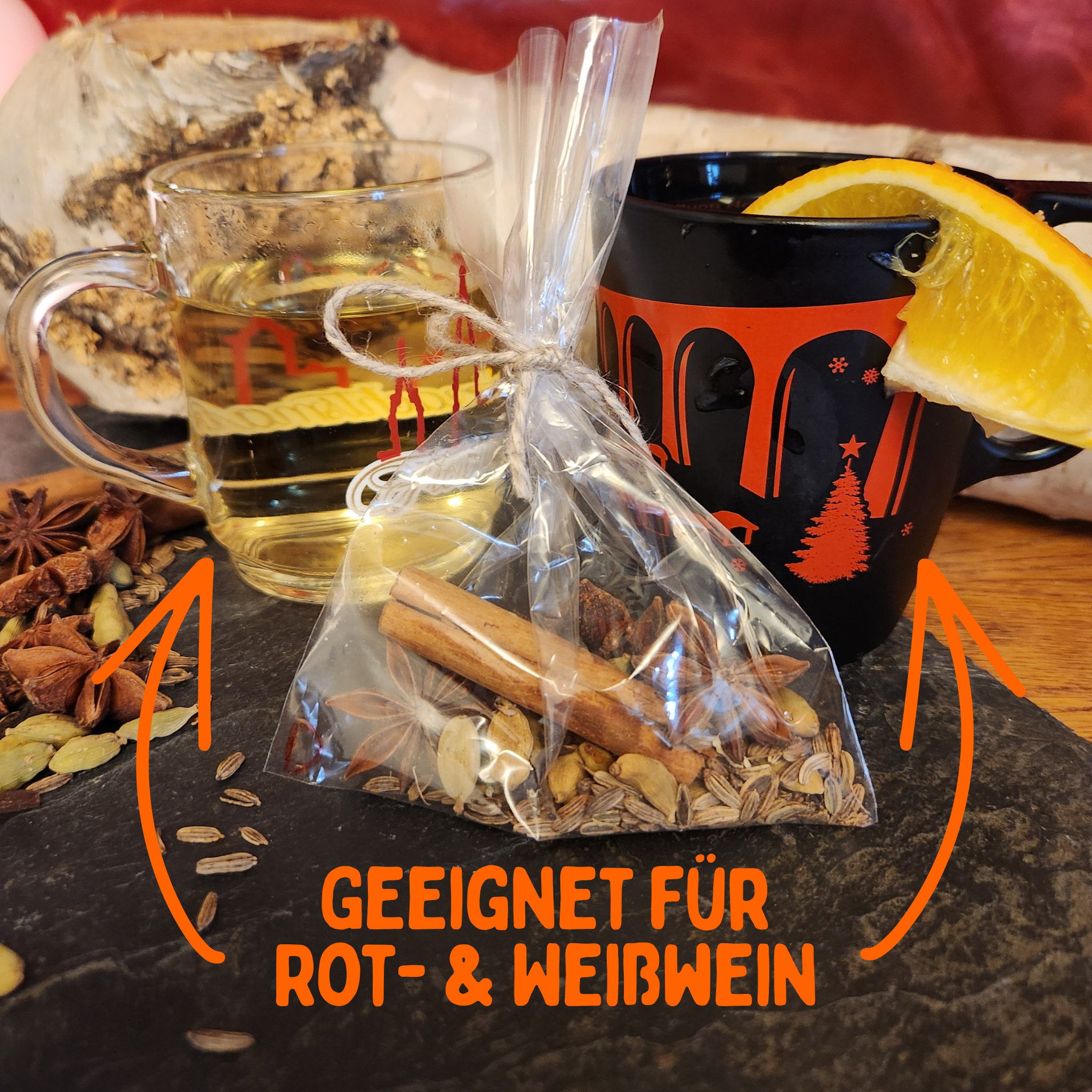 GLÜHSTOFF MINI – Glühweingewürz für 2 Flaschen Wein (10 g)
